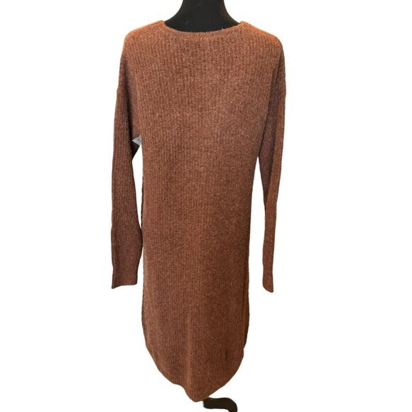 New ~ CASLON ~ Directional V-neck Long Sleeve Sweater Dress FALL - Picture 6 of 9